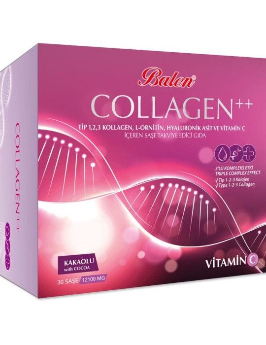 Balen Collagen Tip 1,2,3 L-ornitin Hyaluronik Asit C Vitamini 12100 Mg 30 Şase 1600