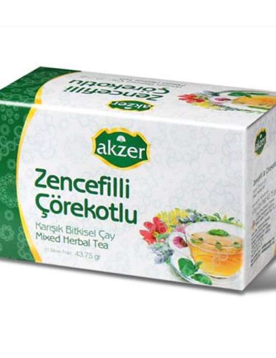 Akzer Zencefilli Çörek Otlu Çay